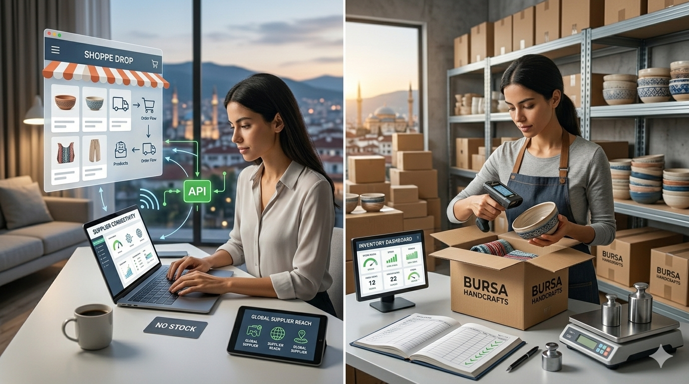 Dropshipping vs Kendi Stoğu Rehberi 