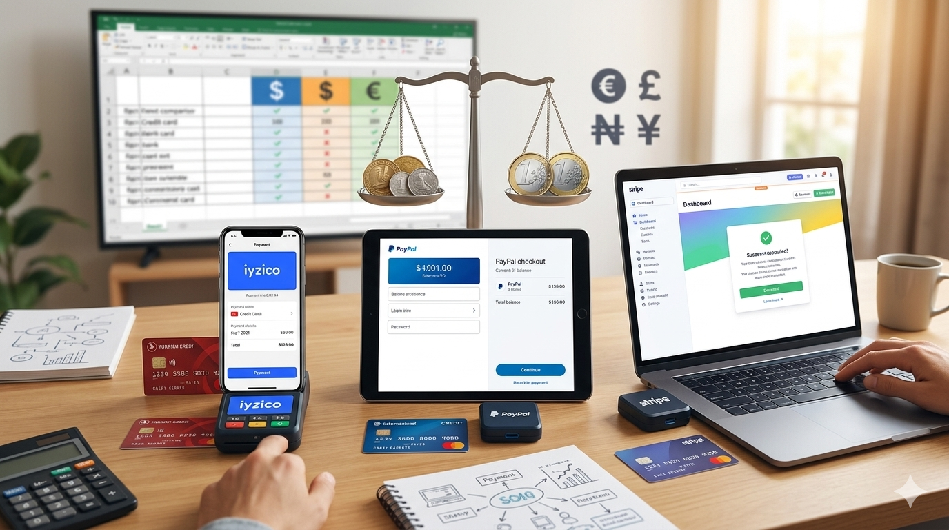 İyzico vs PayPal vs Stripe Karşılaştırma 